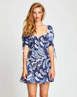 Alice McCall Paisley Mini Dress Blue Print Size 4 for rent on The Volte - image 2