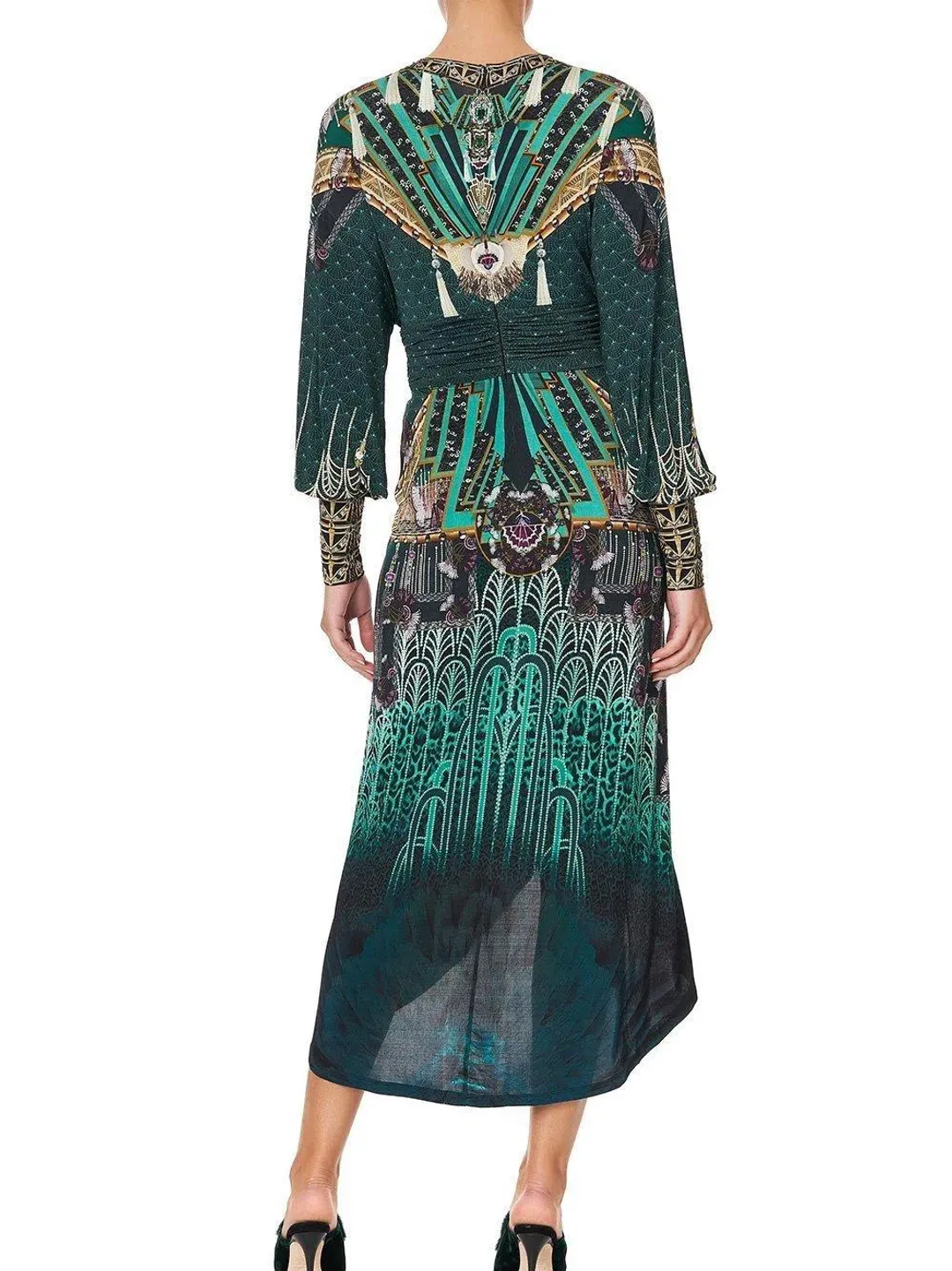 Camilla Fitzgeralds Flapper Belted Jersey Dress XXL for rent on The Volte - main image