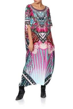 Camilla Rainbow Eyes Round Neck Kaftan One Size for rent on The Volte - image 1