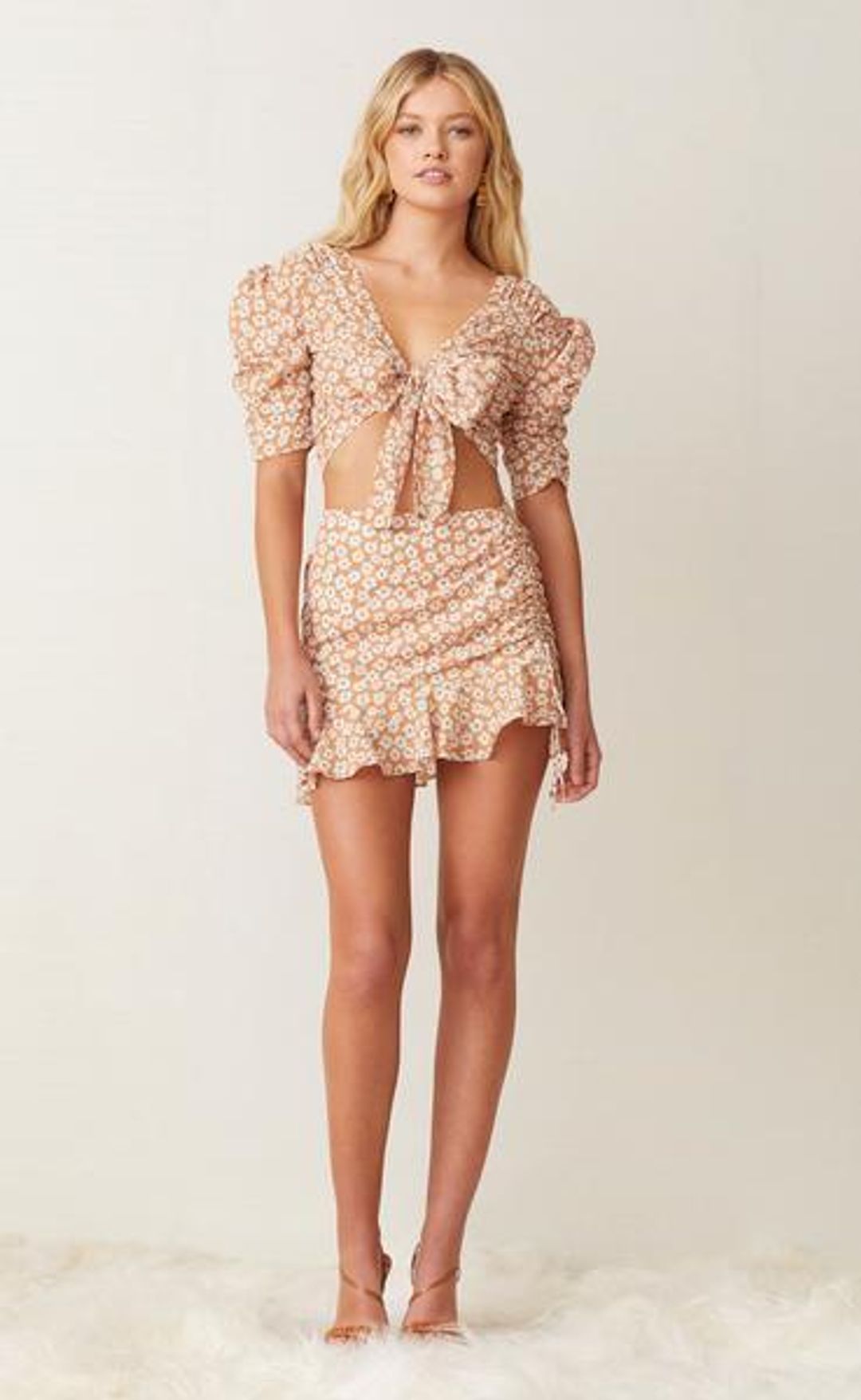 Bec & Bridge Zoe Wrap Top Orange Size 8 for rent on The Volte - main image