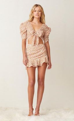 Bec & Bridge Zoe Wrap Top Orange Size 8 for rent on The Volte - image 2