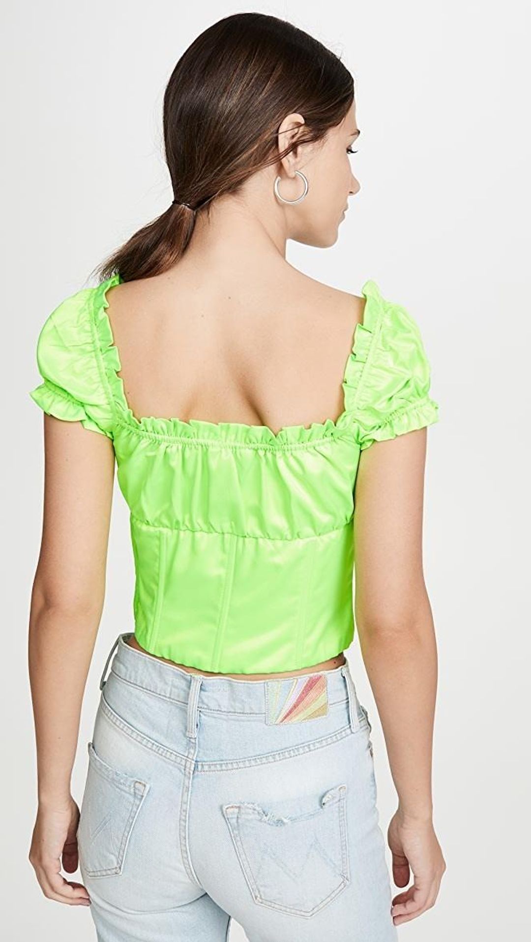 I. AM. GIA Naomi Top  Fluro Green Size 6 for rent on The Volte - main image