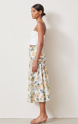 Bec & Bridge Fleurette Midi Skirt Print Size 6 for rent on The Volte - image 3