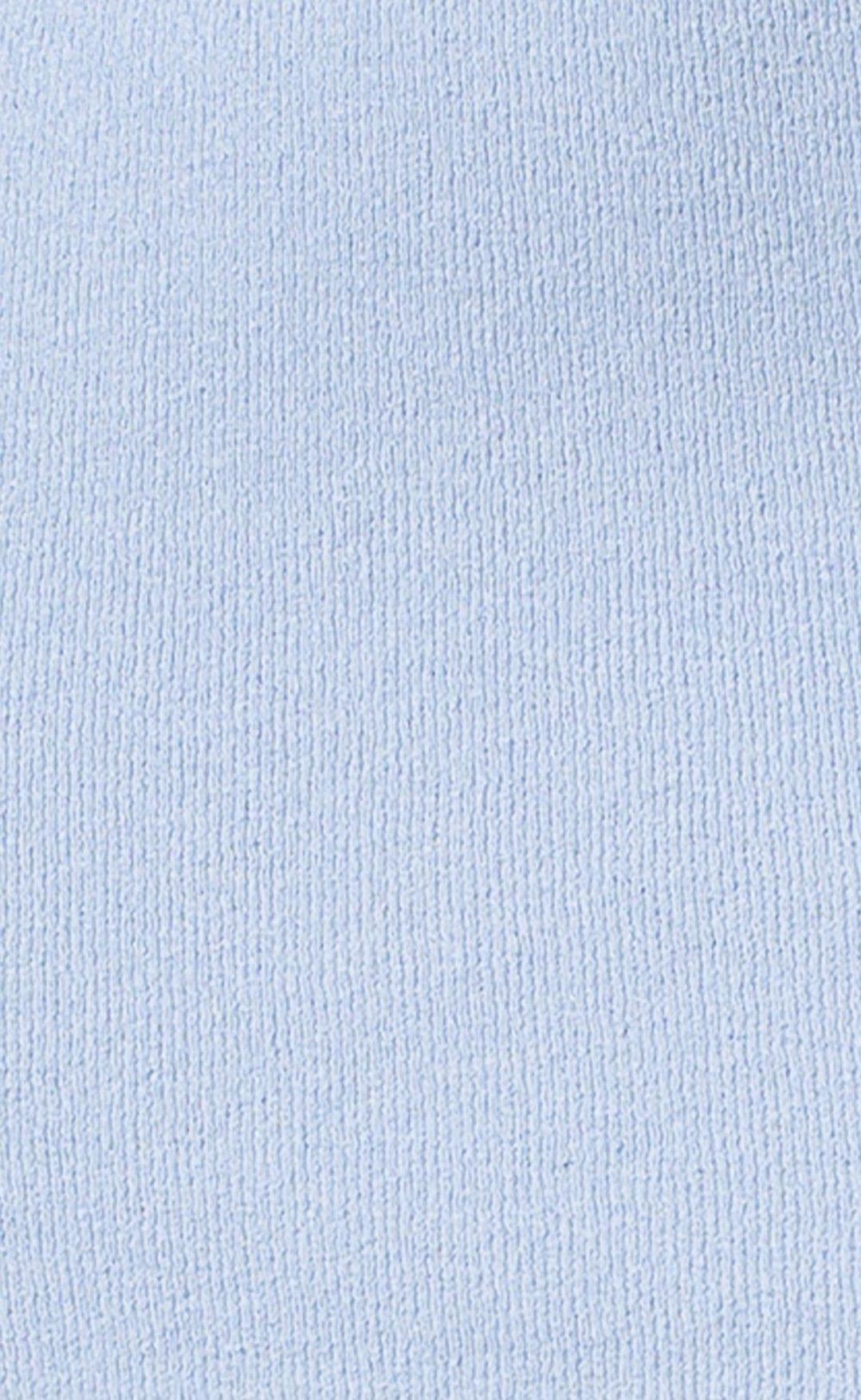 Bec & Bridge Lemon Squeezy Knit Mini Skirt Sky Blue Size 10 for rent on The Volte - main image