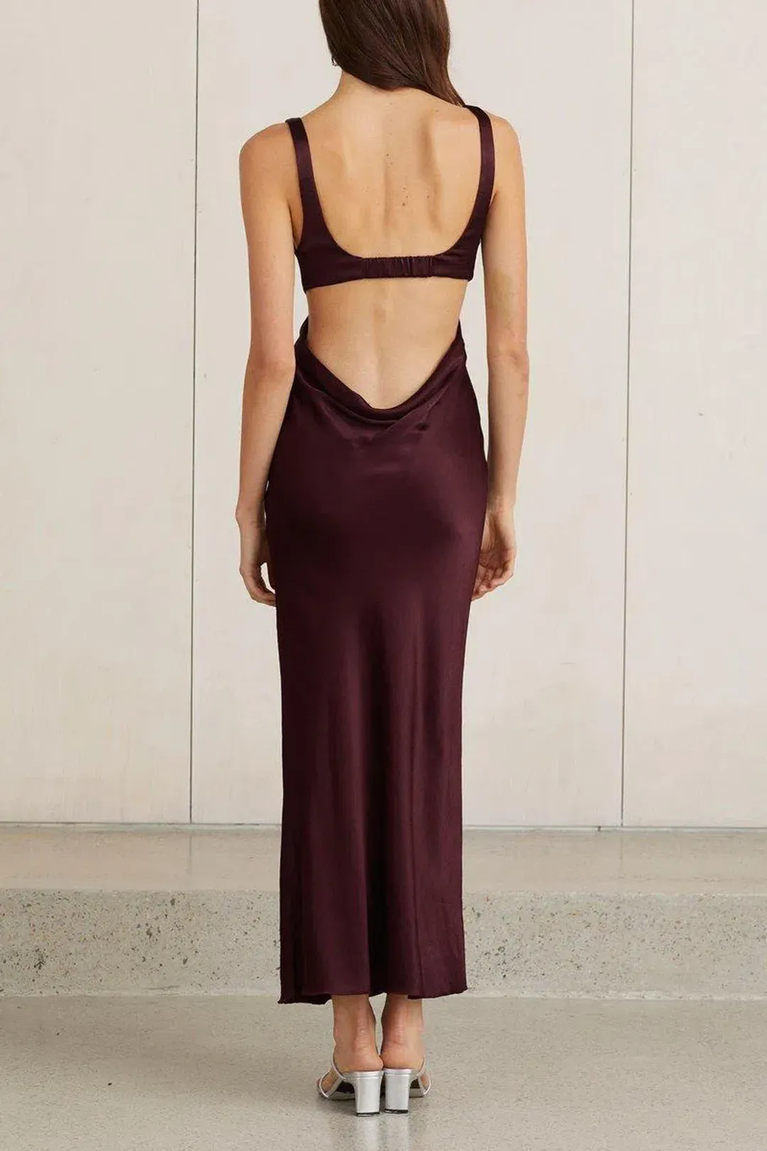 BEC AND BRIDGE CAROLINE CUT OUT DRESS PLUM for rent on The Volte - main image