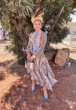 Zimmerman Sunray Long Sleeve Midi Dress Tiled Stripe Size 6 for rent on The Volte - image 2