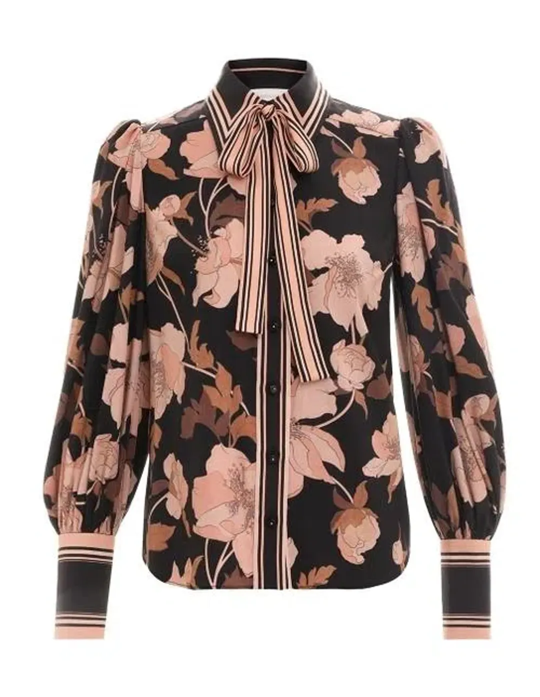 Zimmermann Concert Peonies Shirt Black Peonies Size 8 for rent on The Volte - main image