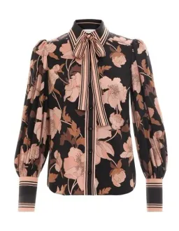 Zimmermann Concert Peonies Shirt Black Peonies Size 8 for rent on The Volte - image 4