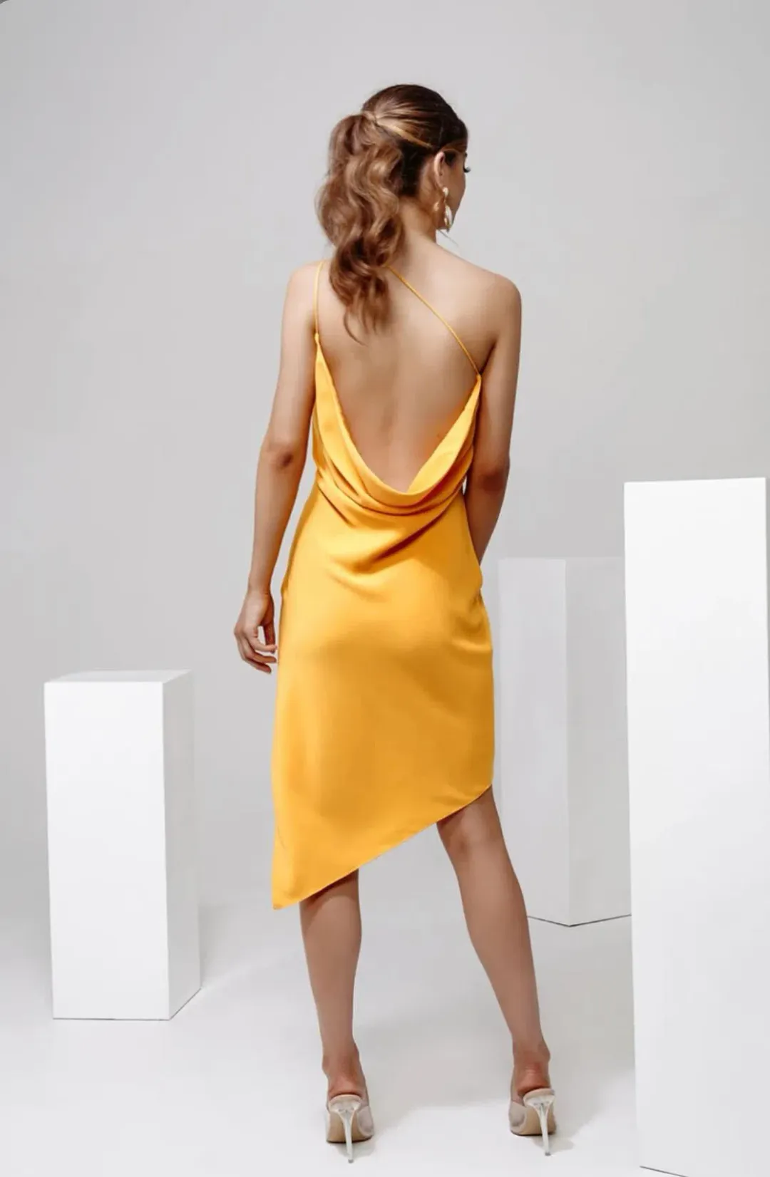 Derma Department Anya Dress Orange Size 8 for rent on The Volte - main image