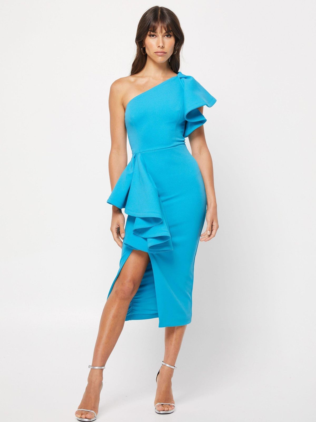 Mossman Dangerous Minds Midi Dress Blue Size 10 for rent on The Volte - main image