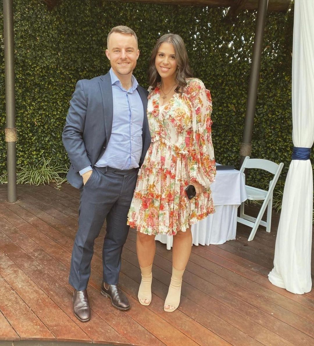 Zimmermann Mae Floral Frill Billow Mini Dress Size 3 for rent on The Volte - main image