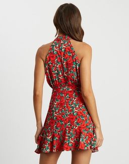 Tussah Hamptons Mini Dress Red Floral Size 12 for rent on The Volte - image 1
