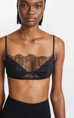 Dion Lee Trace Lace Bandeau Top Black Size 8 for rent on The Volte - image 2