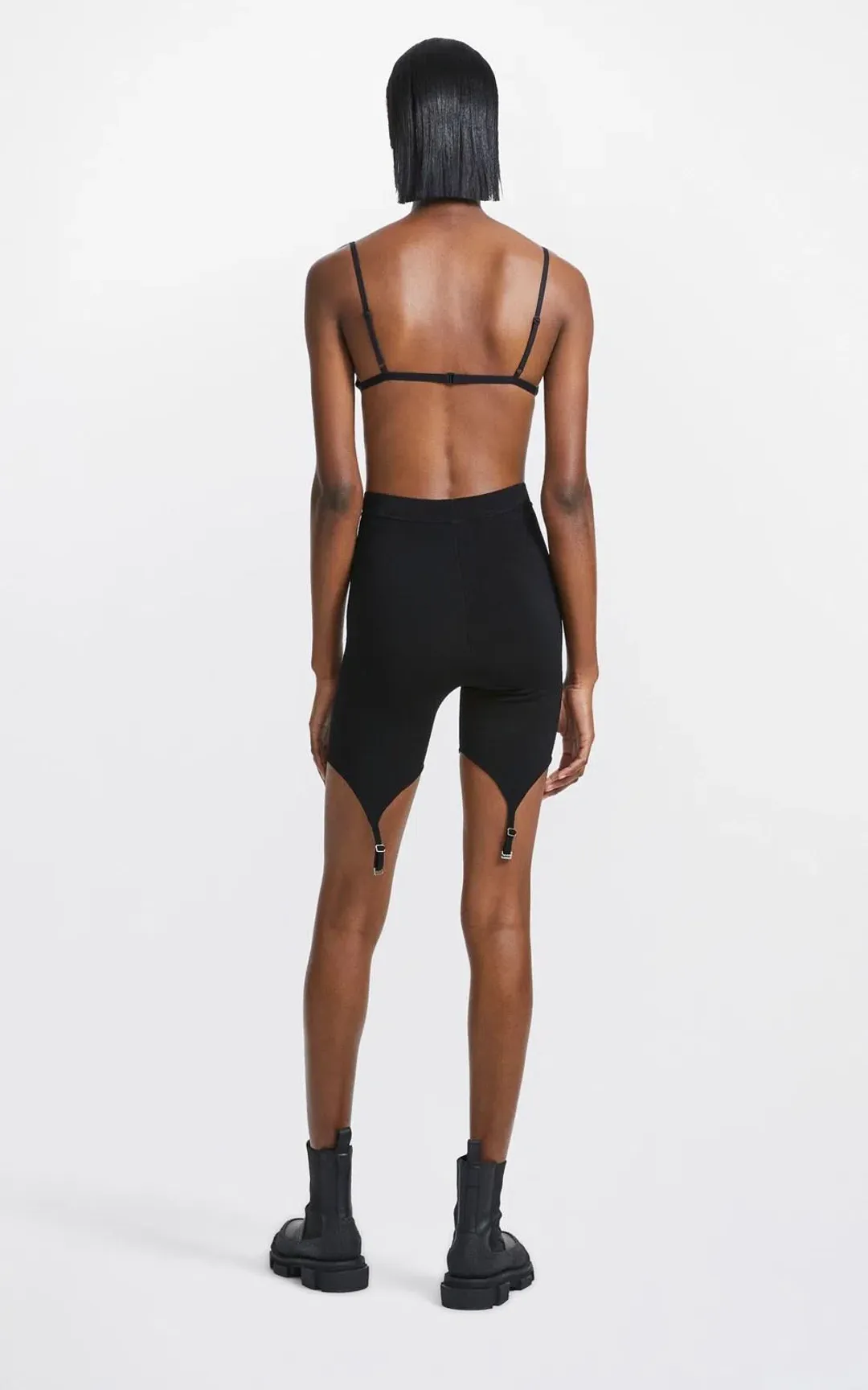 Dion Lee Trace Lace Bandeau Top Black Size 8 for rent on The Volte - main image