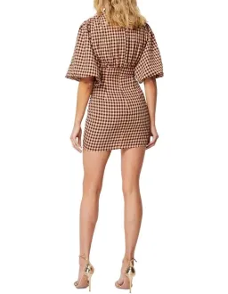 Mossman The Checked Out Mini Dress Print Size 10 for rent on The Volte - image 3