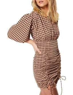 Mossman The Checked Out Mini Dress Print Size 10 for rent on The Volte - image 2