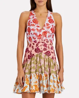 Zimmermann Lovestruck V Mini Dress Floral Size 0/AU 8 for rent on The Volte - image 2