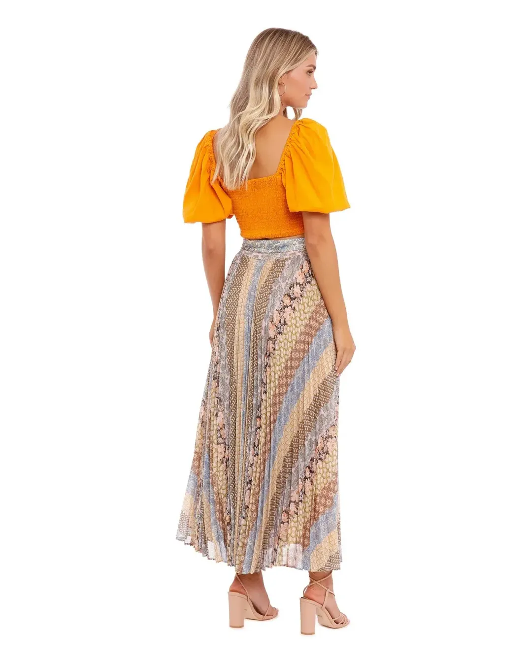 Zimmermann Sunray Skirt Tiled Stripe Size 2 / Au 12 for rent on The Volte - main image