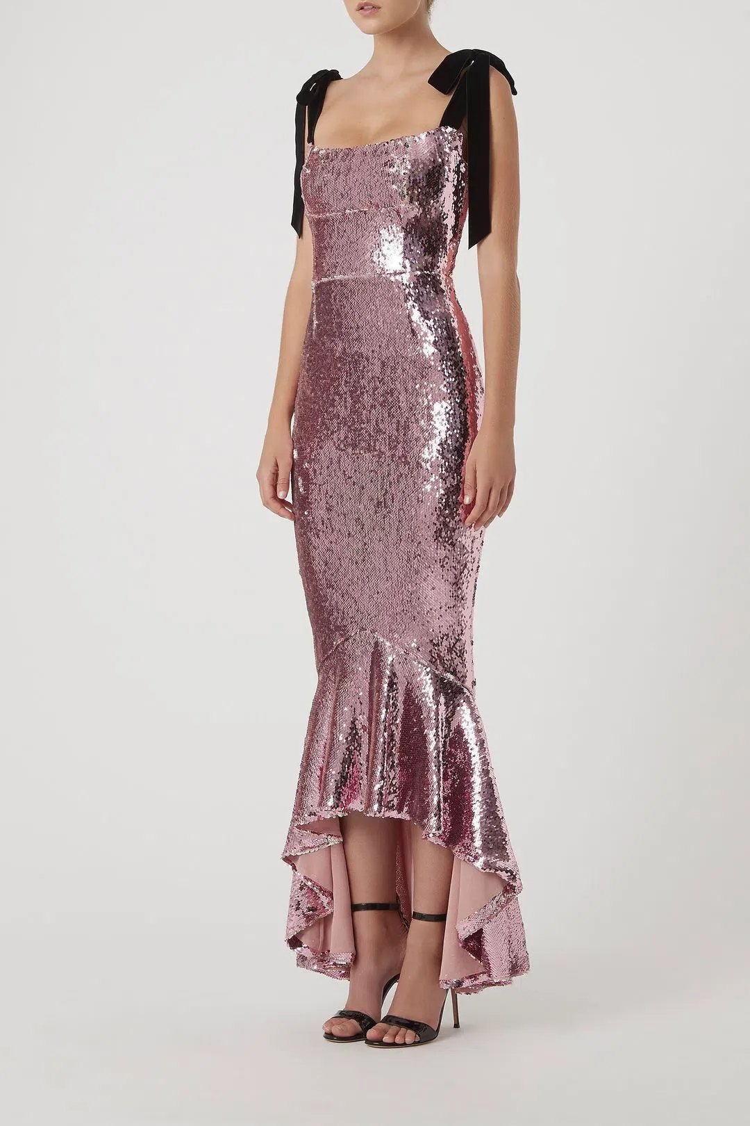 Rachel Gilbert Addie Gown Salmon Size 6  for rent on The Volte - main image