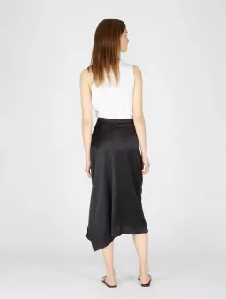 Christopher Esber Incline Taped Gathered Skirt Black Size 8 for rent on The Volte - image 2