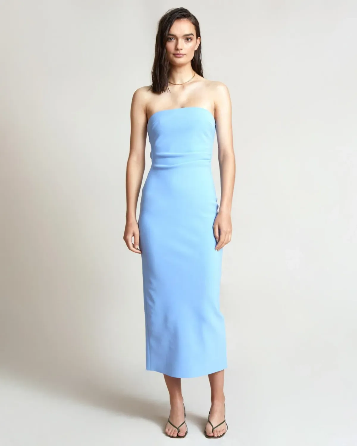 Bec and Bridge Noa Midi Dress Blue Size AU 6 for rent on The Volte - main image