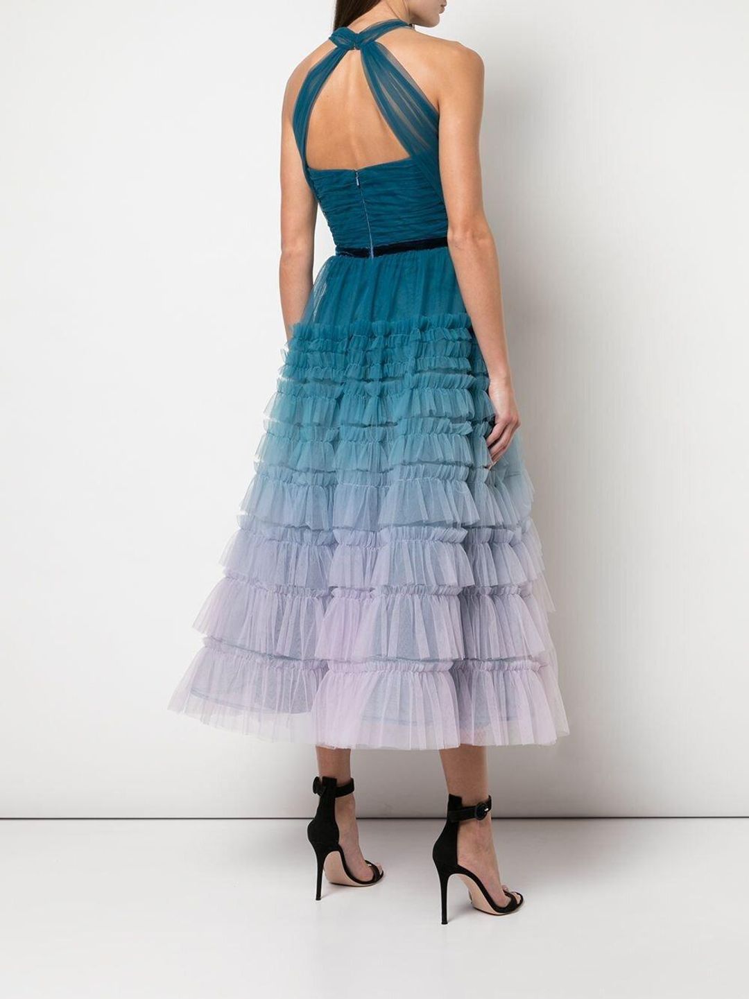 Marchesa Notte Ombre Tiered Gown Size 6-8 for rent on The Volte - main image
