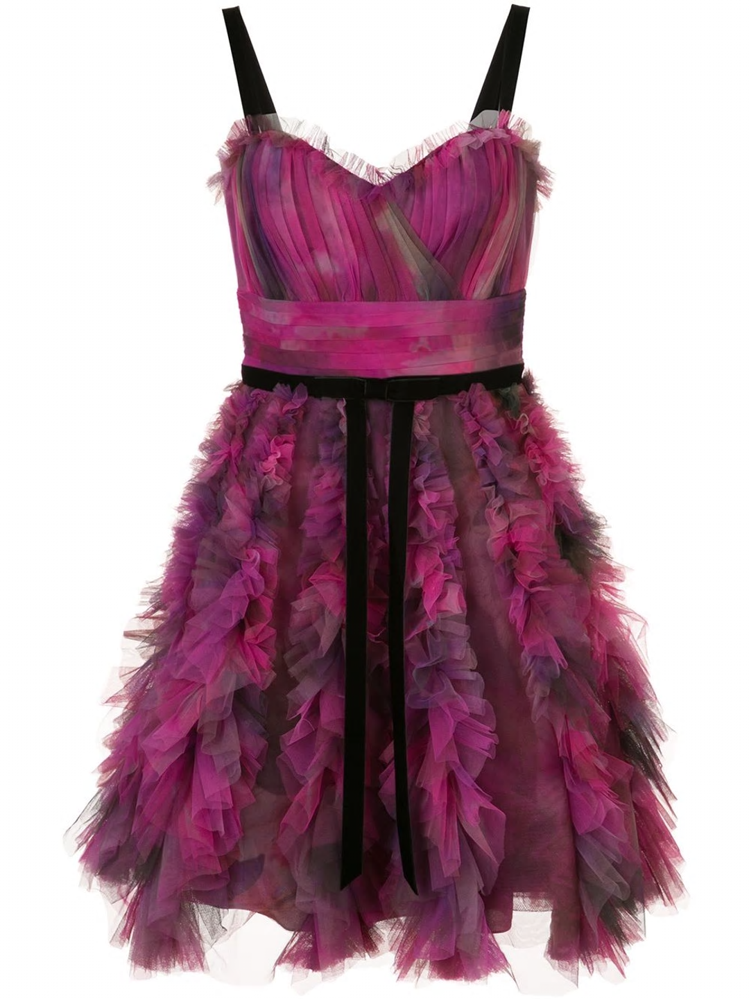 Marchesa Notte Printed Textured Cocktail Dress Plum Purple Size 6  for rent on The Volte - main image