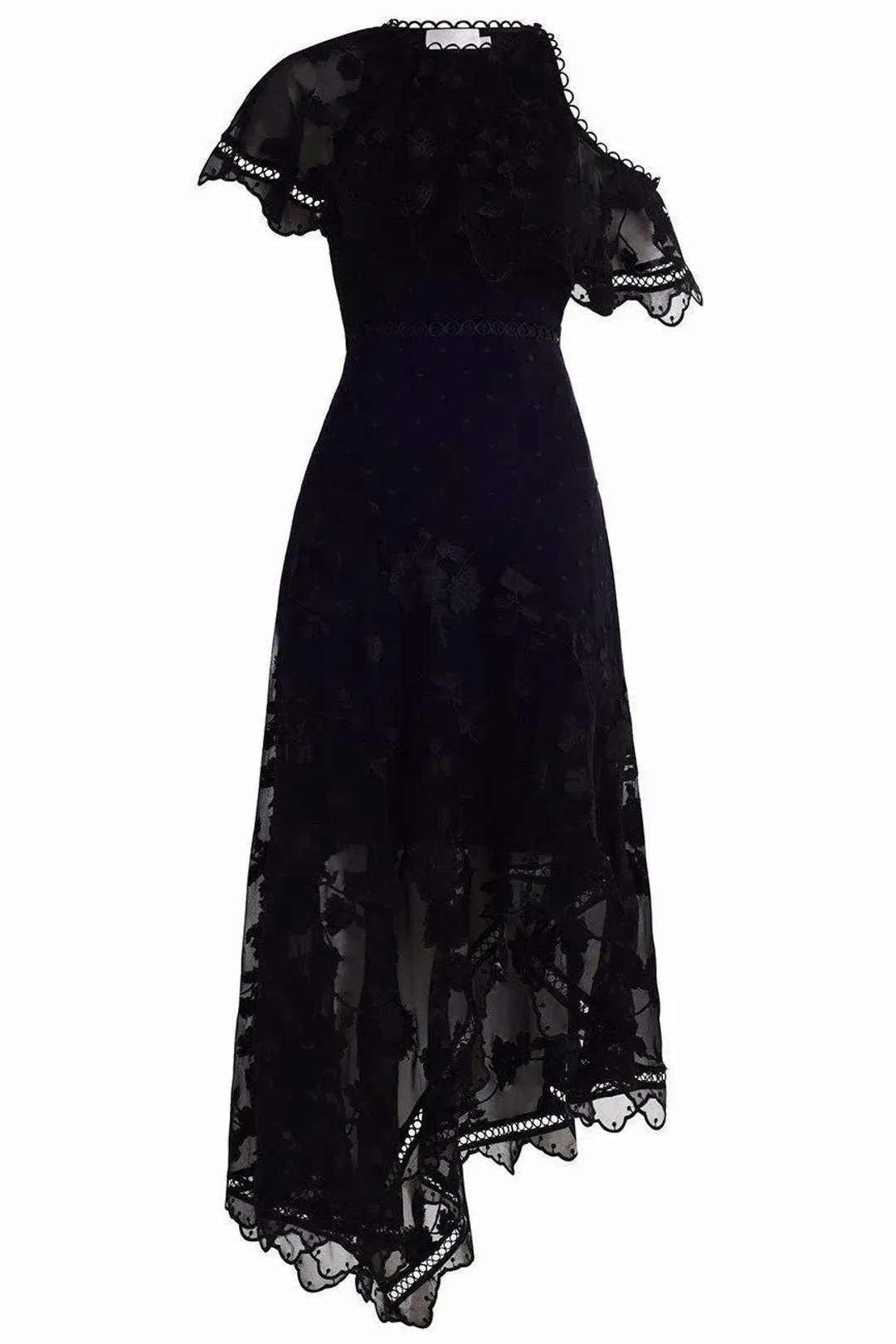 NEEDLE & THREAD Marie Embellished Black Gown Size 8 for rent on The Volte - main image