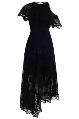 NEEDLE & THREAD Marie Embellished Black Gown Size 8 for rent on The Volte - image 4