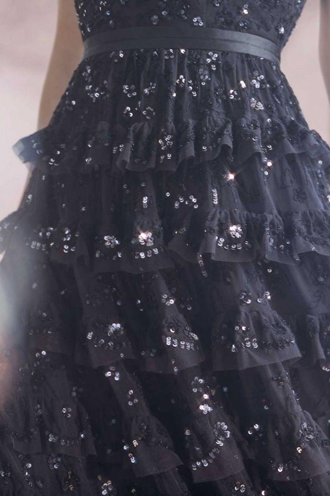 Needle and Thread Marie Embellished Black Gown Size 8 for rent on The Volte - main image