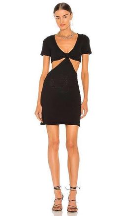 Cult Gaia Billie Knit Dress Black Size Small for rent on The Volte - image 1