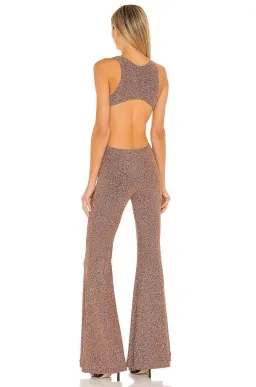 Natalie Rolt Nadia Jumpsuit - Metallic Bronze for rent on The Volte - image 2