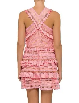 Thurley Foxtrot Mini Dress Flamingo Pink Size 10  for rent on The Volte - image 4