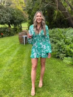 Alexis Green Cerca Dress* for rent on The Volte - image 3