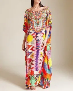 Camilla Worry Doll Round Neck Kaftan Print One Size for rent on The Volte - image 1