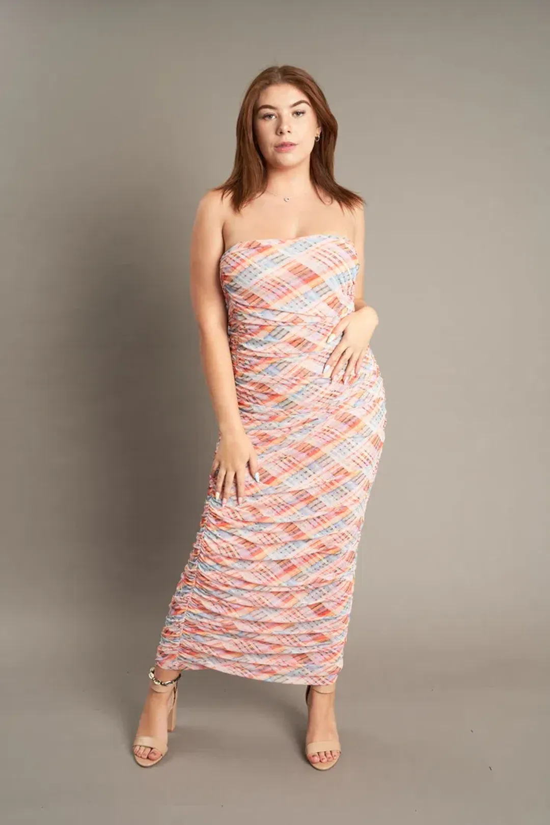 Ruby Cherry Mesh Tube Dress Print Size 6 for rent on The Volte - main image