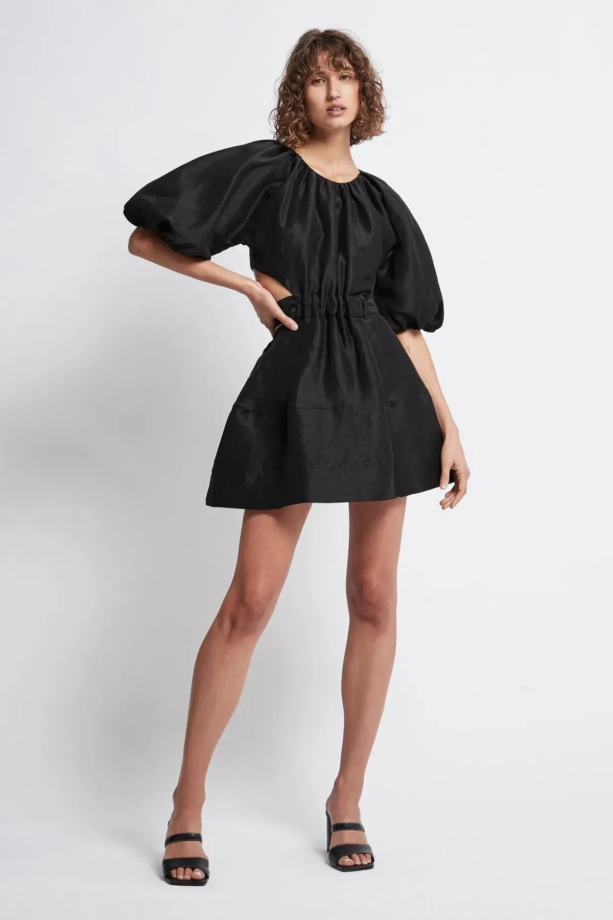 Aje Psychedelia Cut Out Mini Dress Black Size 8  for rent on The Volte - main image