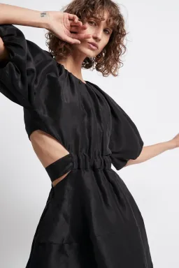 Aje Psychedelia Cut Out Mini Dress Black Size 8  for rent on The Volte - image 4