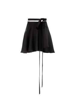 ORSEUND IRIS Ballerina Wrap Skirt & Drop Shoulder Top Set, Black for rent on The Volte - image 6