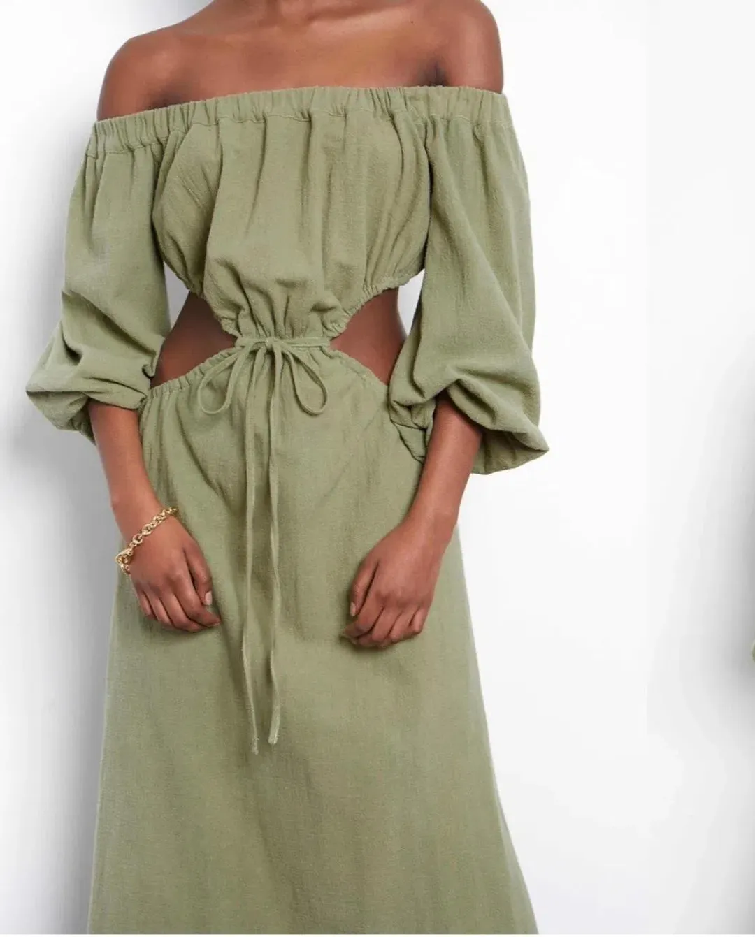 Avenue The Label Isadora Maxi Dress Green Size 10 / M for rent on The Volte - main image