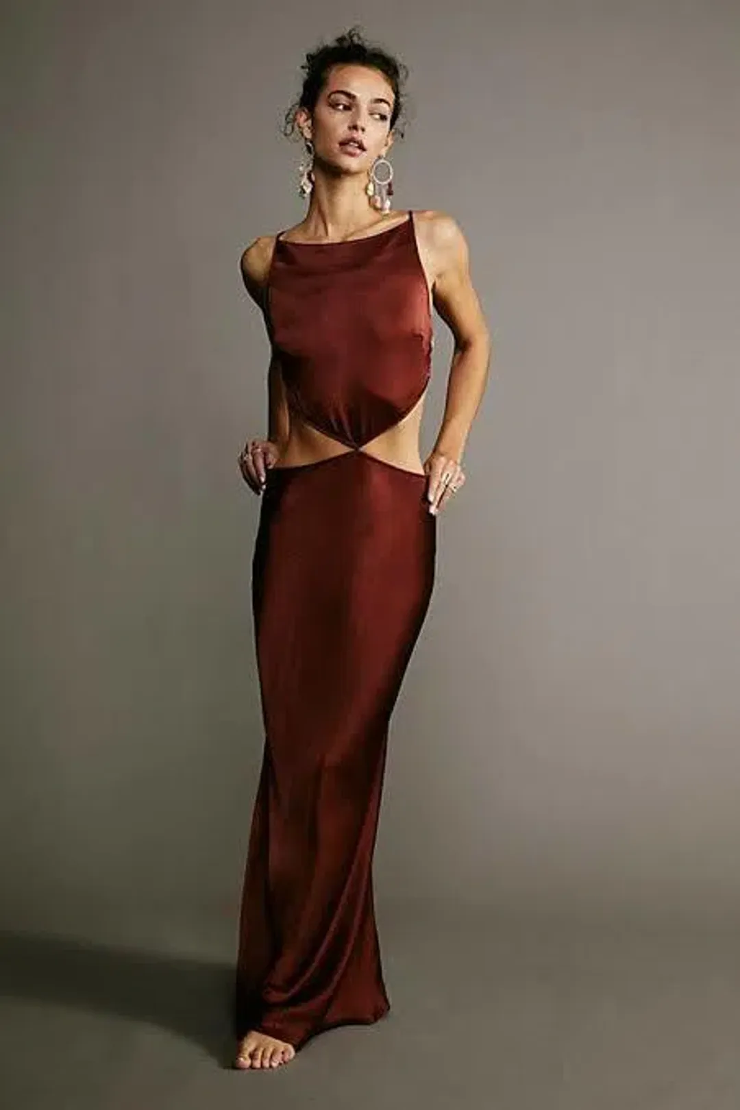 Bec & Bridge Midi Dress Red Size 8 for rent on The Volte - main image