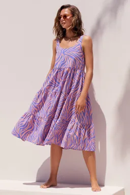 Mister Zimi Winifred Midi Dress In Mauritius Size 8 for rent on The Volte - image 1