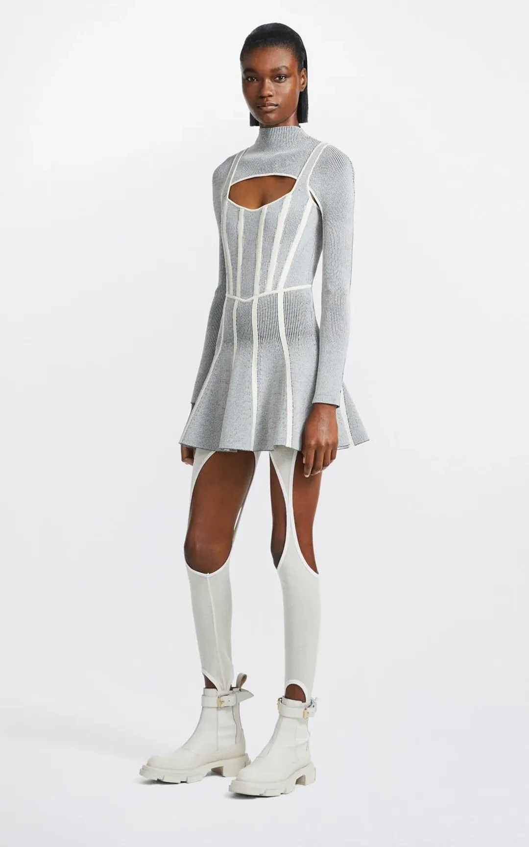 Dion lee stir up corset mini dress for rent on The Volte - main image