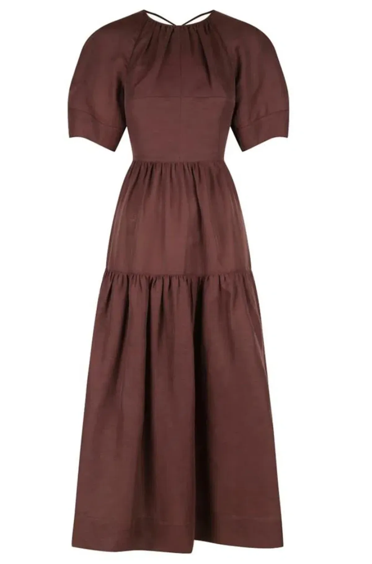 Shona Joy Open Back Midi Dress for rent on The Volte - main image