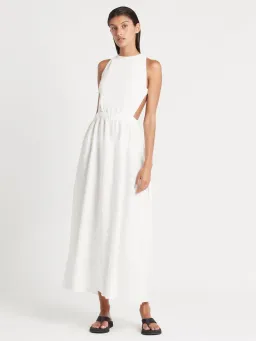 Sir the Label Alena Linen Maxi Dress White Size 8 for rent on The Volte - image 1