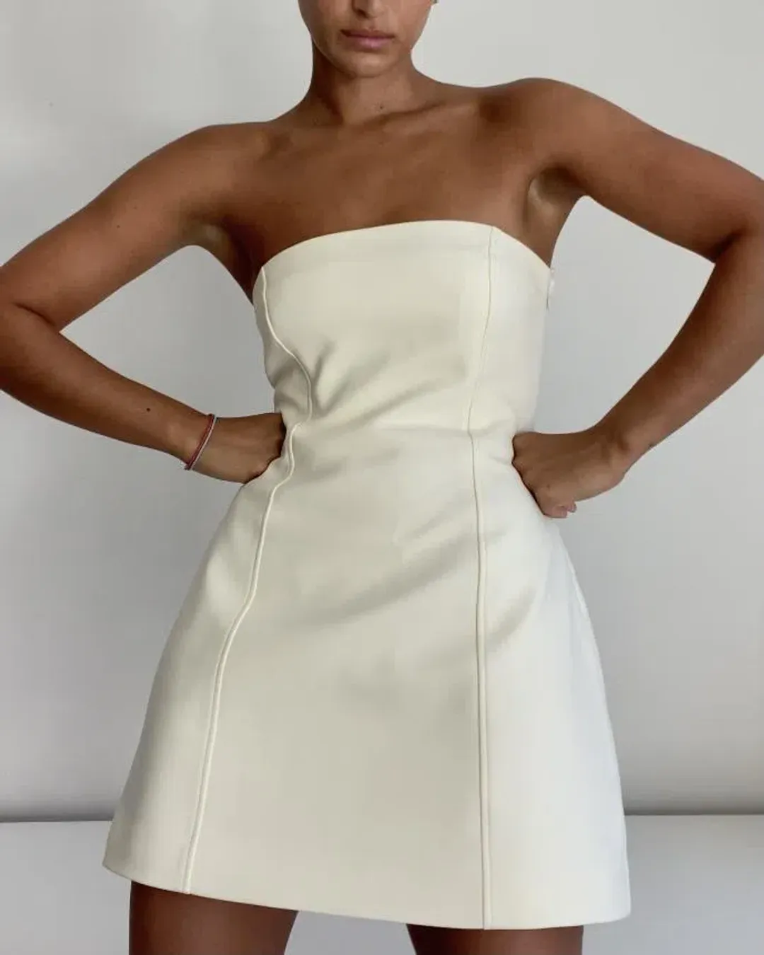 SIR. The Label - Macro Strapless Mini Dress Size 6 for rent on The Volte - main image