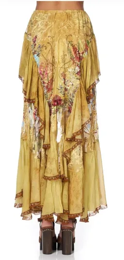 Camilla Among the Gumtrees Off Shoulder Halter Top and Maxi Skirt With Double Frill Set Print Size L  for rent on The Volte - image 5