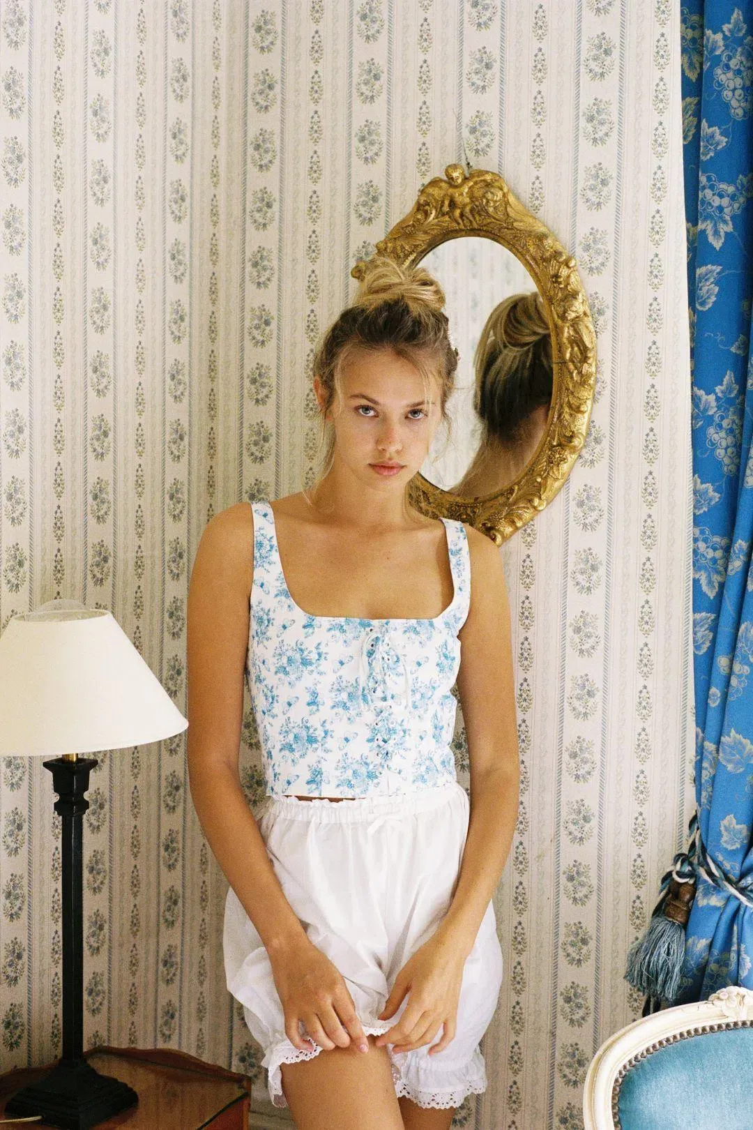 With Jean Victoria corset Size M  for rent on The Volte - main image