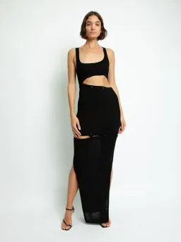 christopher esber deconstructed tank dress in black for rent on The Volte - image 1
