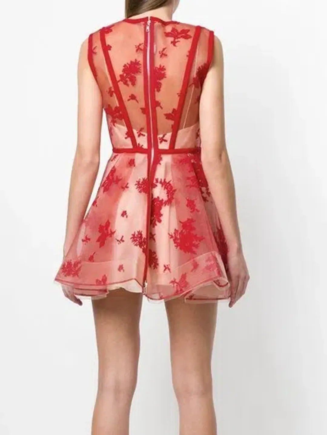 Alex Perry Codie Crinoline Dress Red Size 10 for rent on The Volte - main image